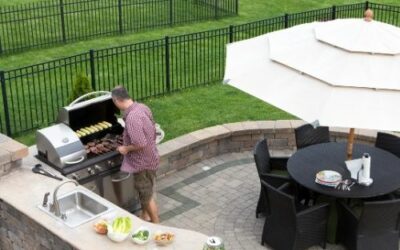 Bring an extra layer of entertainment to your home with an outdoor grill kitchen