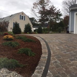driveway pavers installed by south shore landscape contractor Joe Mento