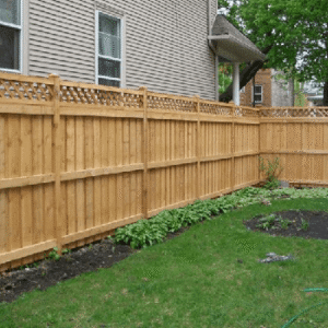 wooden fence